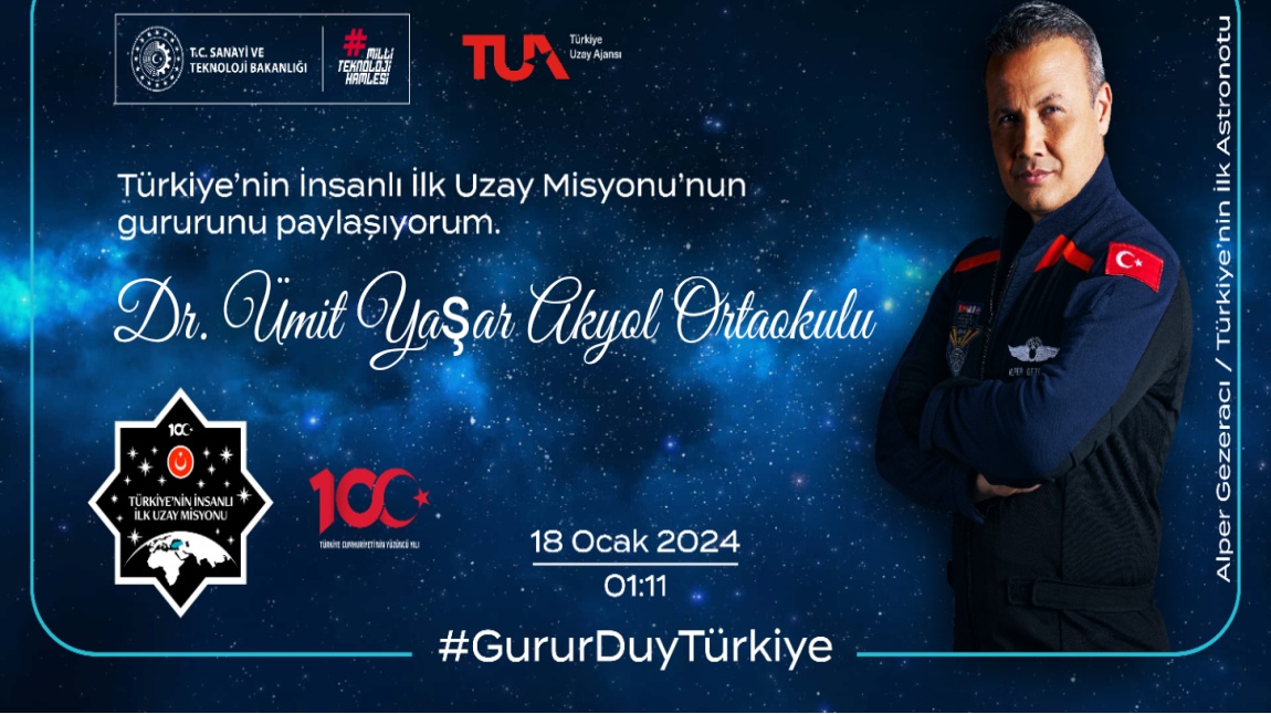 Türkiye'nin İlk Astronotu Alper GEZERAVCI ile Gurur Duyuyoruz :) 